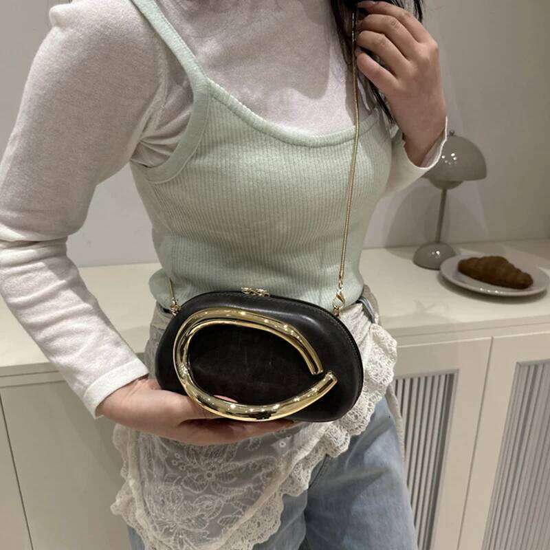 Women's Bags Designer Brand Banquet High-End Zipper Lock Clutch Niche Shoulder Messenger Trendy Evening Versatile Chain Crossbody Bag