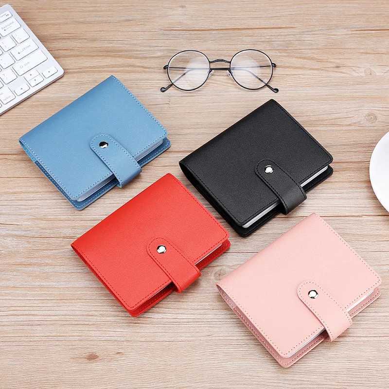 64 Slots Leather Large Capacity Womens Mens ID Case Holder Wallet Organizer Gift Business Card ID Holder Wallet Z250527