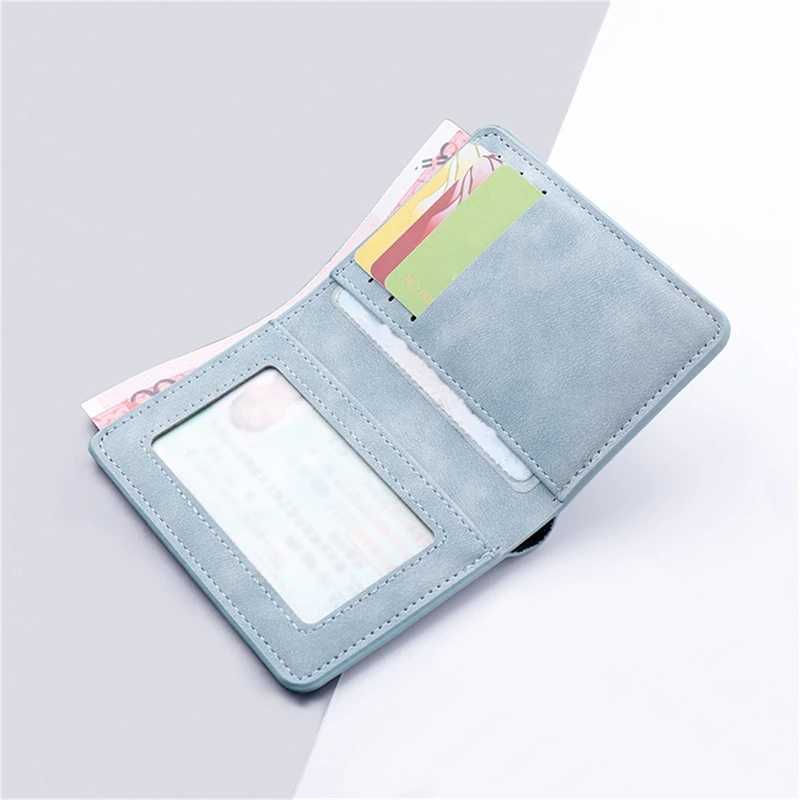 2025 New Style Mini Thin Men Wallet Card Holder Mens Purse Coin Pouch Card Holder Short Vertical PU Leather Wallet Z250527