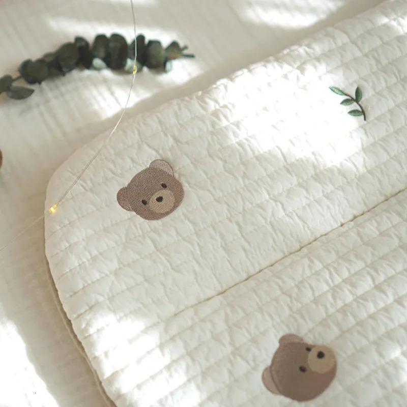 Infants Children Baby Pillow Core Flat Ins Cotton Embroidery Breathable Sweatabsorbing Mesh Universal in All Seasons 250527