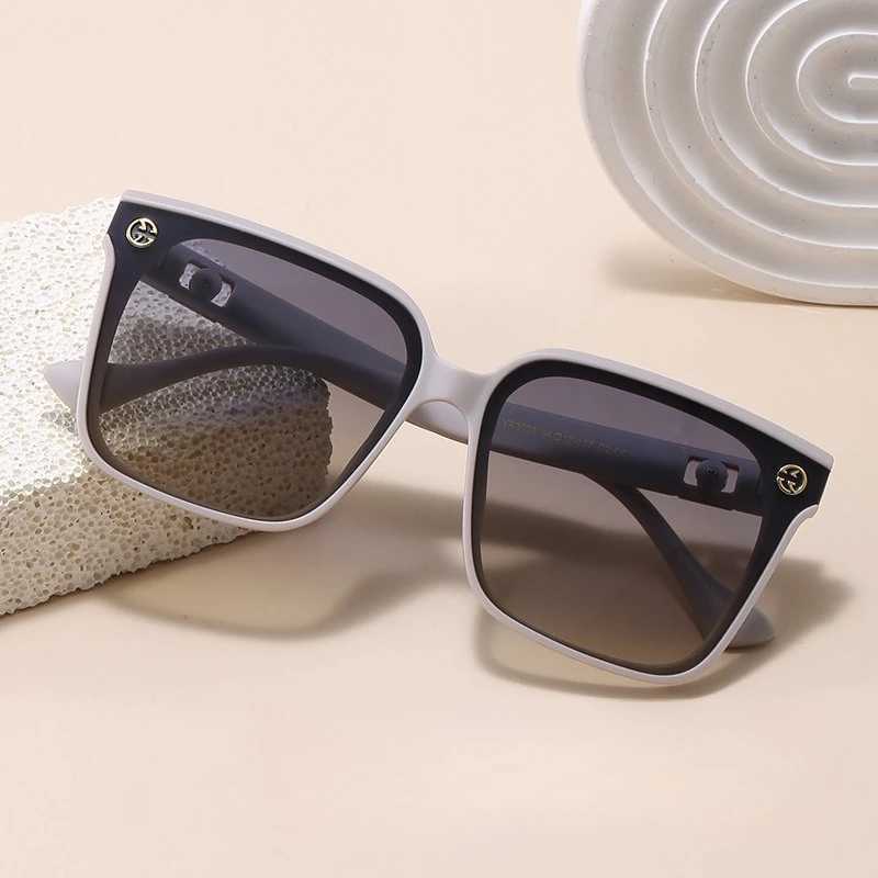 2025 Oversized Cat Eye Sunglasses Women Polarized UV400 Slimming Frame Luxury Viral Street Style Designer Shades Z250527