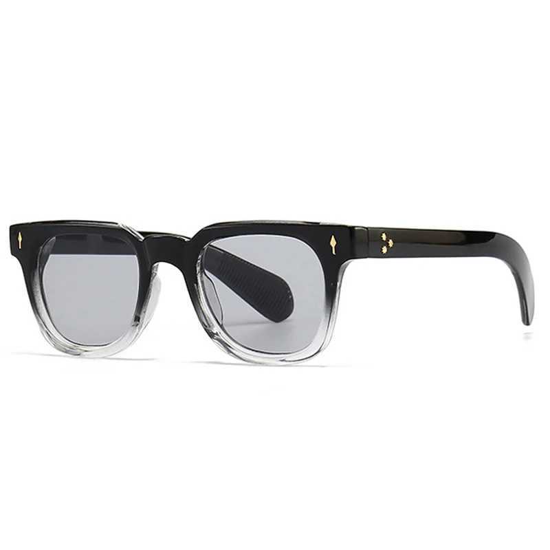 SHAUNA Retro Square Men Rivets Sunglasses Shades UV400 Fashion Women Green Sun Glasses Z250527