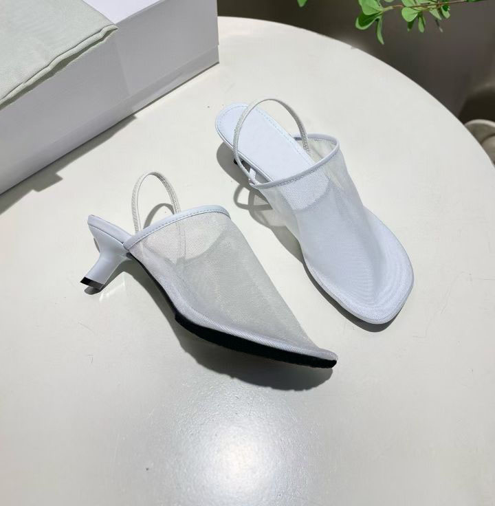 Women's genuine leather woven slippers fashionable mesh open toe sandals fashion show party sexy casual beach shoes 35-43