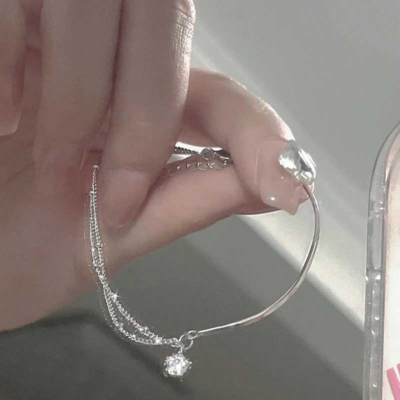 New Fashion 925 Sterling Silver Star Bracelet Simple Temperament Accessories Birthday Party Gifts For Womens Fine Jewelry W250526