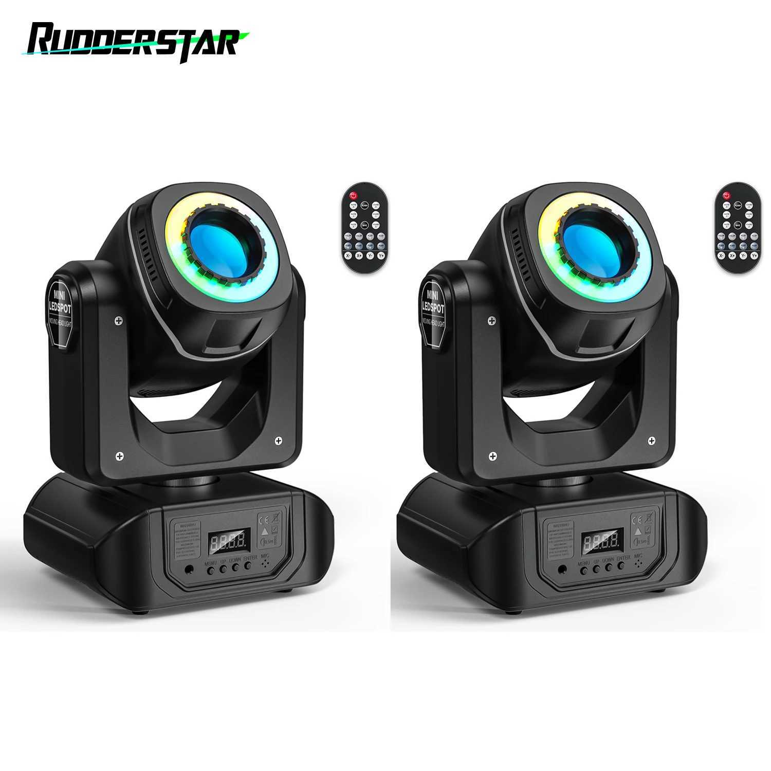 2PCS 10W LED Moving Head Light RGBW 4in1 Stage Effect Lighting Projector for Disco Party Concert Church Wedding Theater Bar Club XJ250527