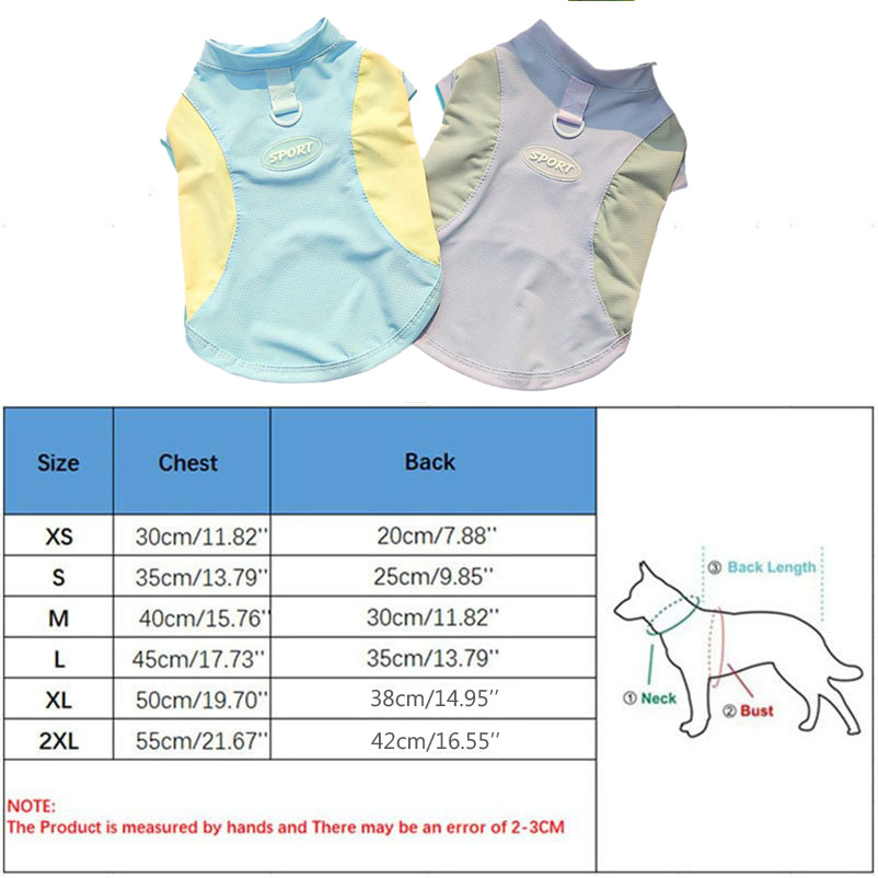 Cat Ice Silk Vests Small and Medium-Sized Dog Sun Protection Xlothes Dog Clothes Pet Clothes