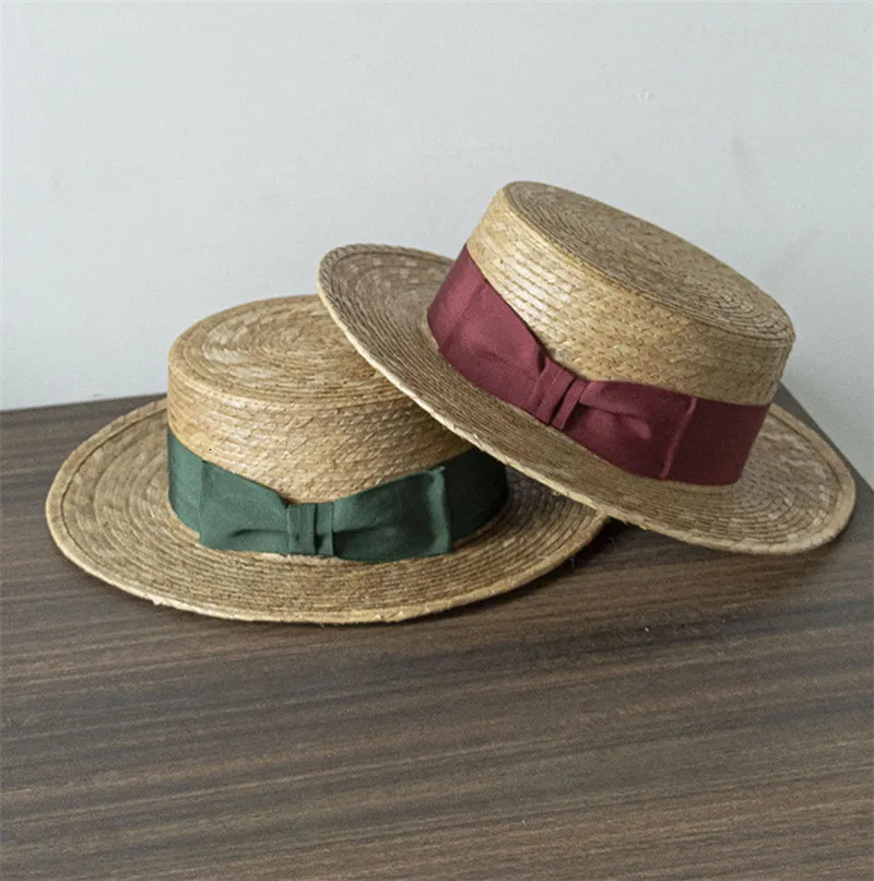 202503-hh5358b ns chic summer Natural palm leaf woven bowknot classic lady fedoras cap men women panama jazz hat 250526