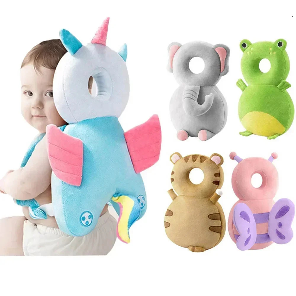 born Headrest Security Pillows Backpack Toddler Baby Head Fall Protection Pad Cushion Cartoon Soft 250527