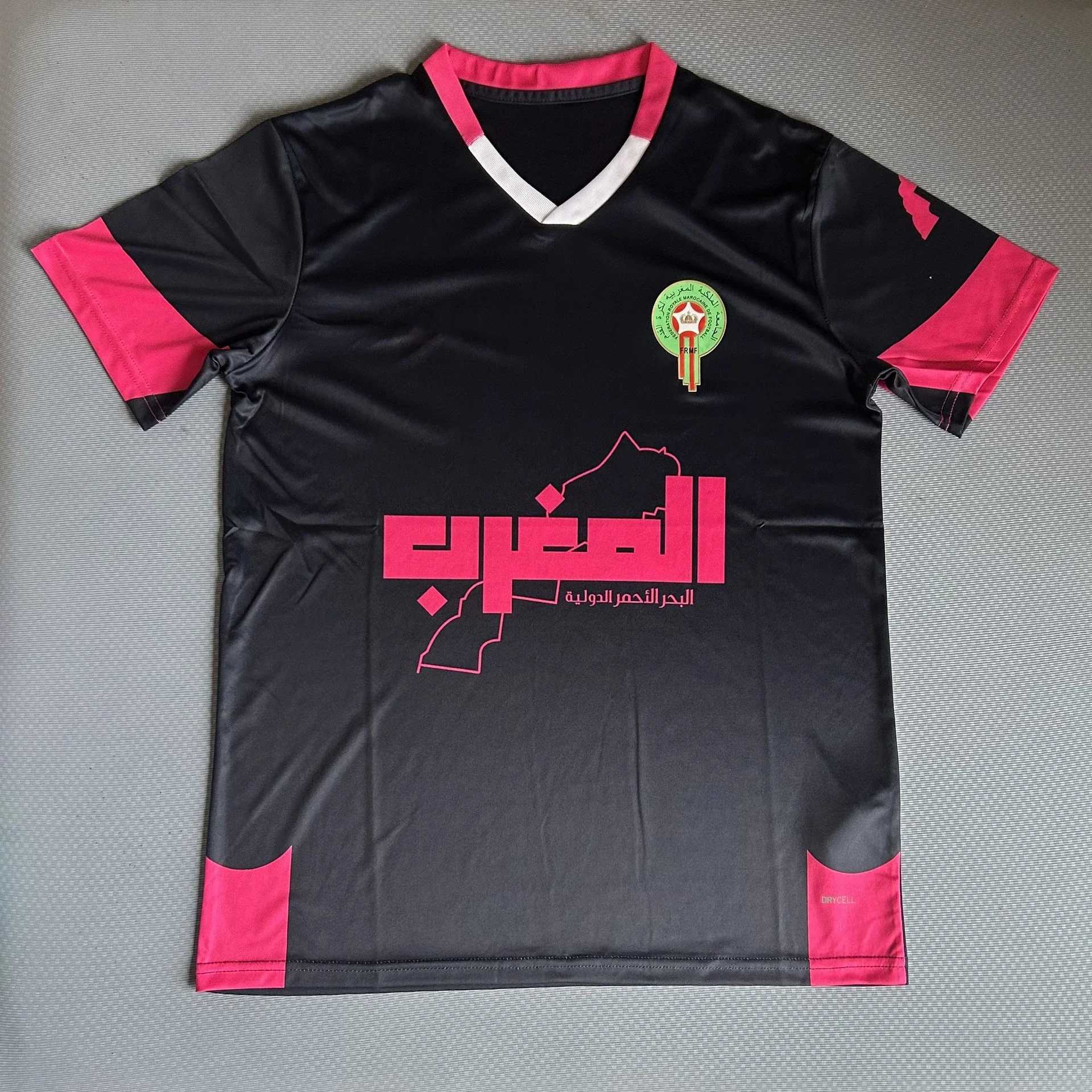 Morocco 2025/26 Season Classic Mens and Womens Fan Culture Competition Breathable Quick-drying Tops T-shirts Z250527