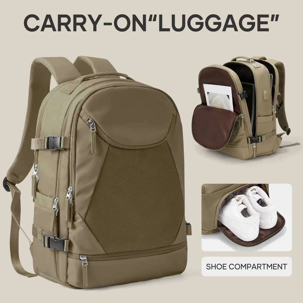 Likros Men's for Women Large Capacity Backpack, Commuter Laptop Bag Travel Essentials Waterproof Backpack Flight