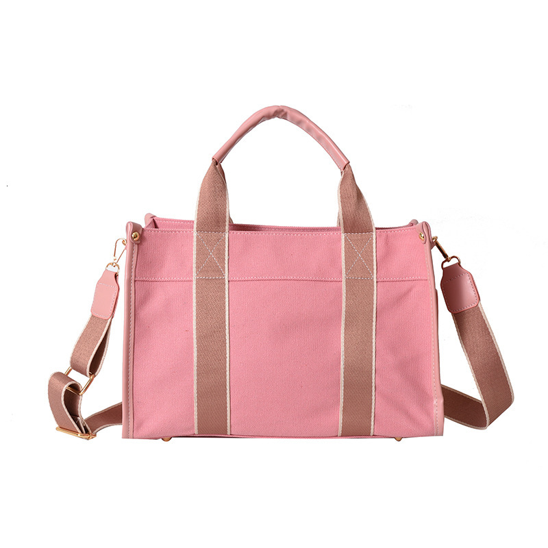 Top Brand High Quality New Canvas Bag for Women 2025 New Trendy Fashion Handbag Color-Block Commuter Shoulder Crossbody Bag New Free Delivery Designer