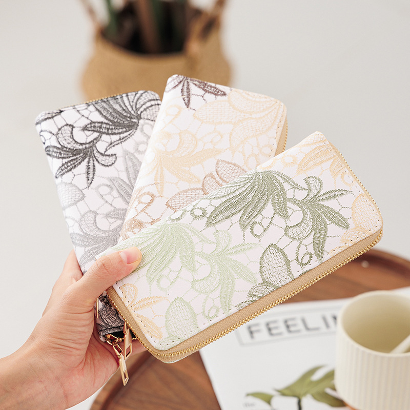 New Women's Handbag Long Zipper Wallet Large Capacity Mobile Phone Bag Clip Bag Fashion Coin Wallet Designer Men's Wallet