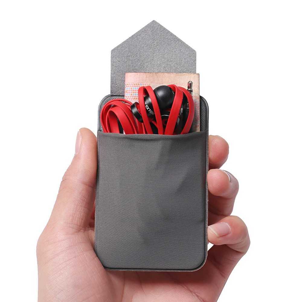 New Cellphone Card Holder Stick-on Wallet Phone Wallet Case Elastic Adhesive Wallet Universal Cellphone Wallet Phone Pocket Z250527