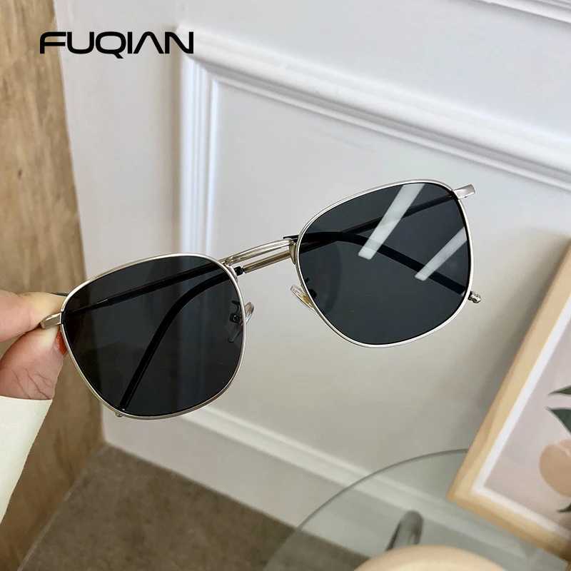 Fashion Metal Square Sunglasses Women Men Stylish Round Sun Glasses Ladies Retro Black Driving Shades UV400 Z250527