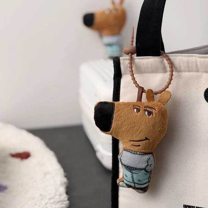 Anime Chill Guy Dog Cosplay Keychain Unisex Kawaii Plush Doll Pendant Keyring Key Chain Bag Accessories Prop Gift W250526