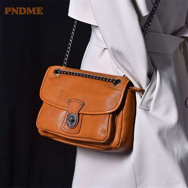 Fashion Organizer Designer Genuine Leather Women's Cross-Body Casual Daily Soft Real Cowhide Anti-Theft Shoulder Bag