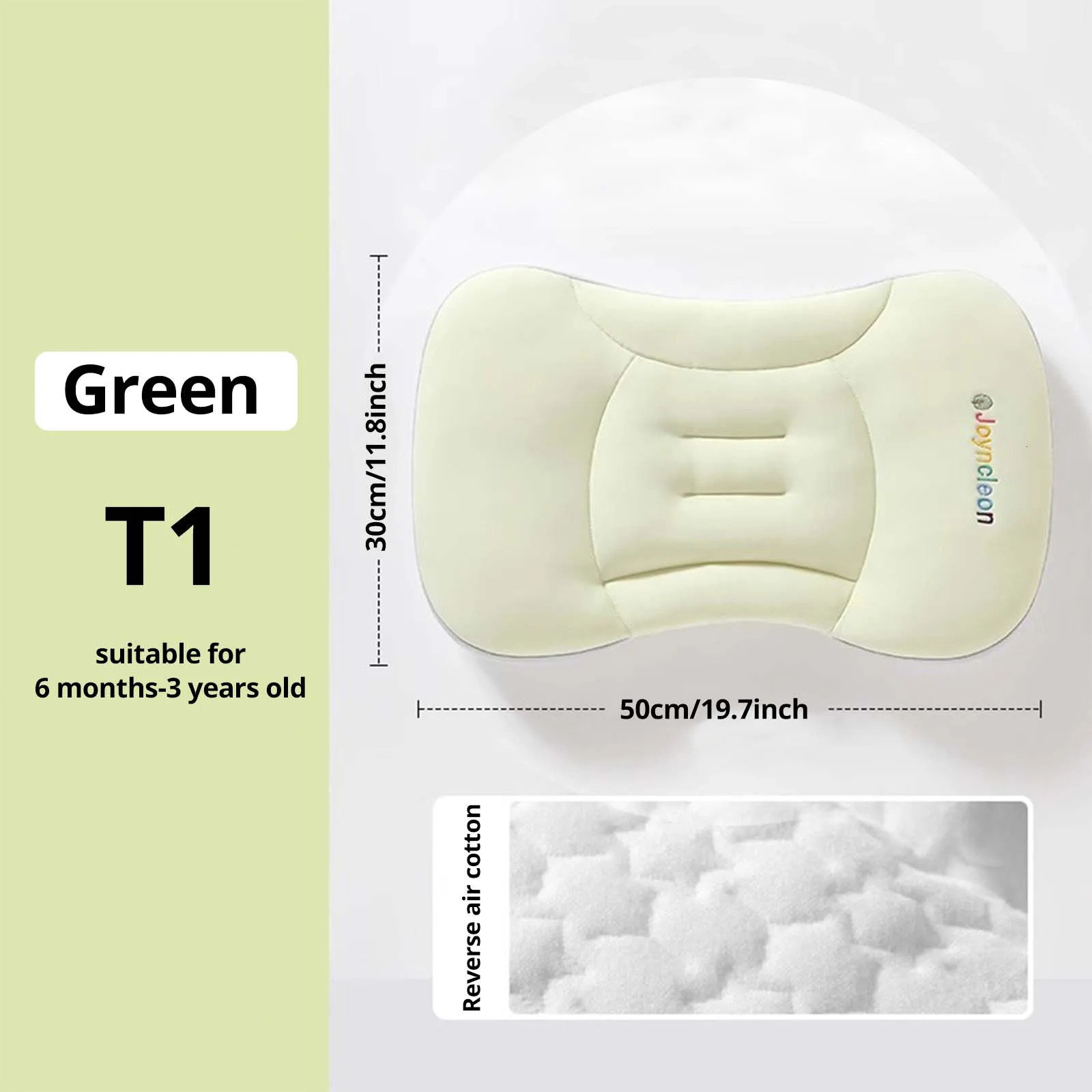 Joyncleon Reversible Baby Pillow 30x50 cm Premium Polyester and TPE Hose Fillings Great for Christmas Year Easter Gift 250527