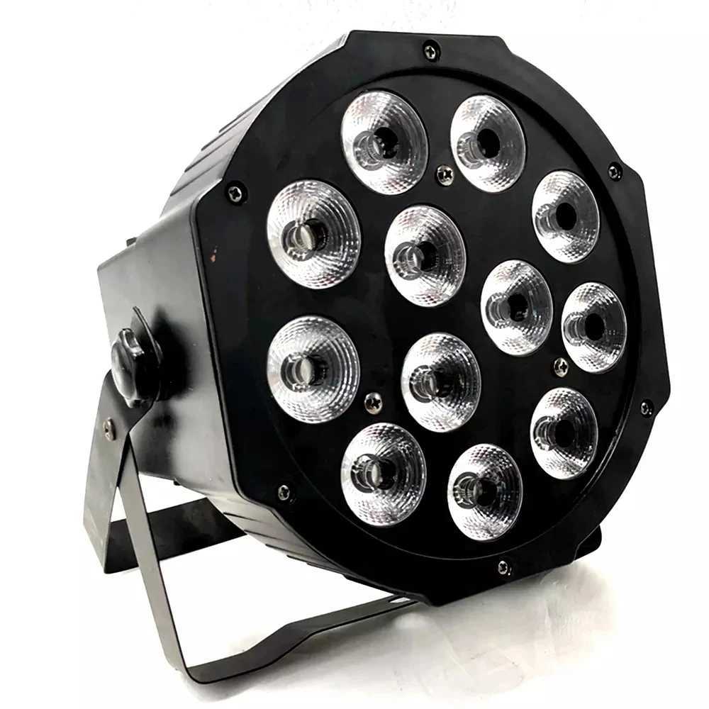 NEW 12X18W LED Par Light RGBWAUV DJ Control Disco Wash Lights Equipment 8 Channels DMX 512 LedStage Lighting XJ250527