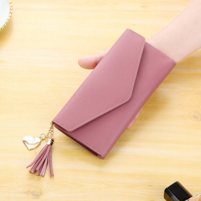 New Women's Long Style with Tassel Campus Pendant Fashion Multi functional Wallet Designer Men's Large Capacity Wallet