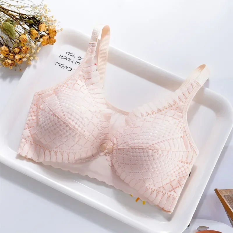 Front Button Maternity Nursing Bra Adjustable Gathered Underwear Comfortable Breastfeeding for Feeding Pregnant Women Clothing 250527