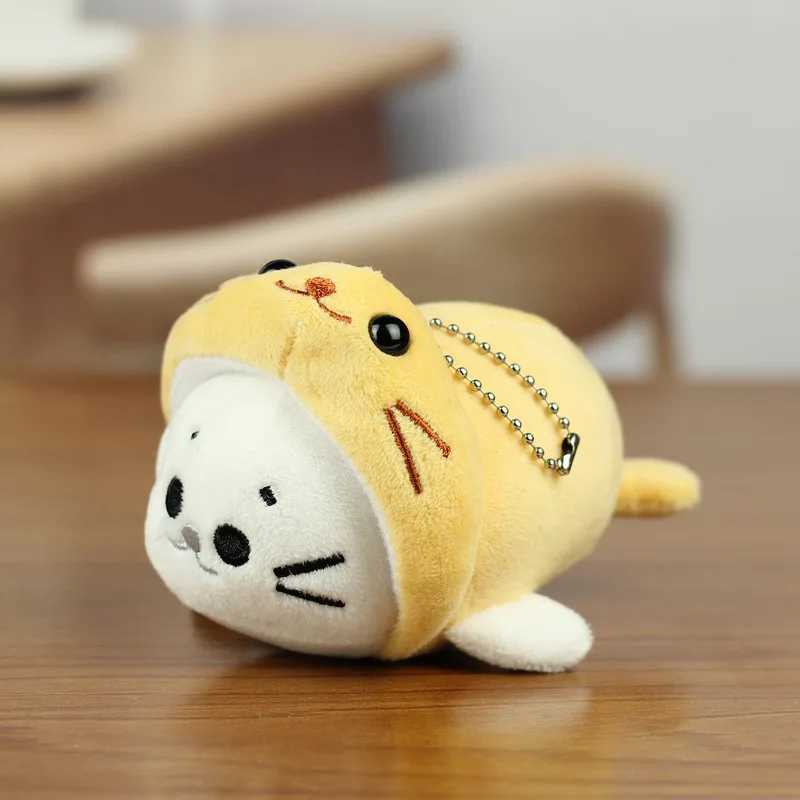 Cute Seal Doll Keychain For Bag Pendant Creative Animal Series Plush Seal Doll Stuffed Keychain Kawaii Doll For Gifts Wholesale W250526