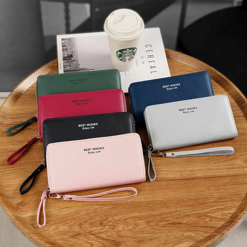 fashion Women s handheld long wallet Korean style handbag multifunctional card holder mobile phone bag coin wallet designer men fashion s wallet