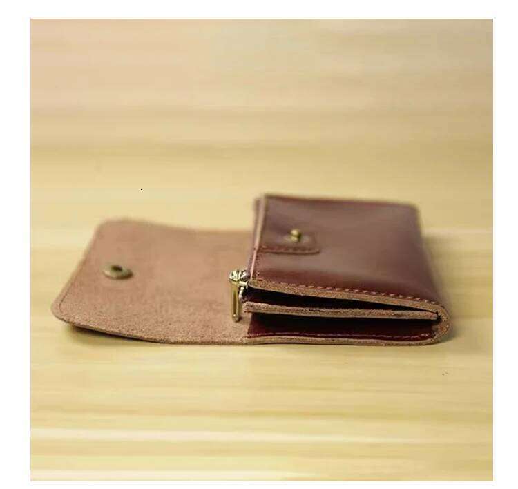 Retro Small Holders Men And Women Vintage Mini Thin Money Bag Hasp Zipper Short Wallet For Credit Card Slim Coin Purse