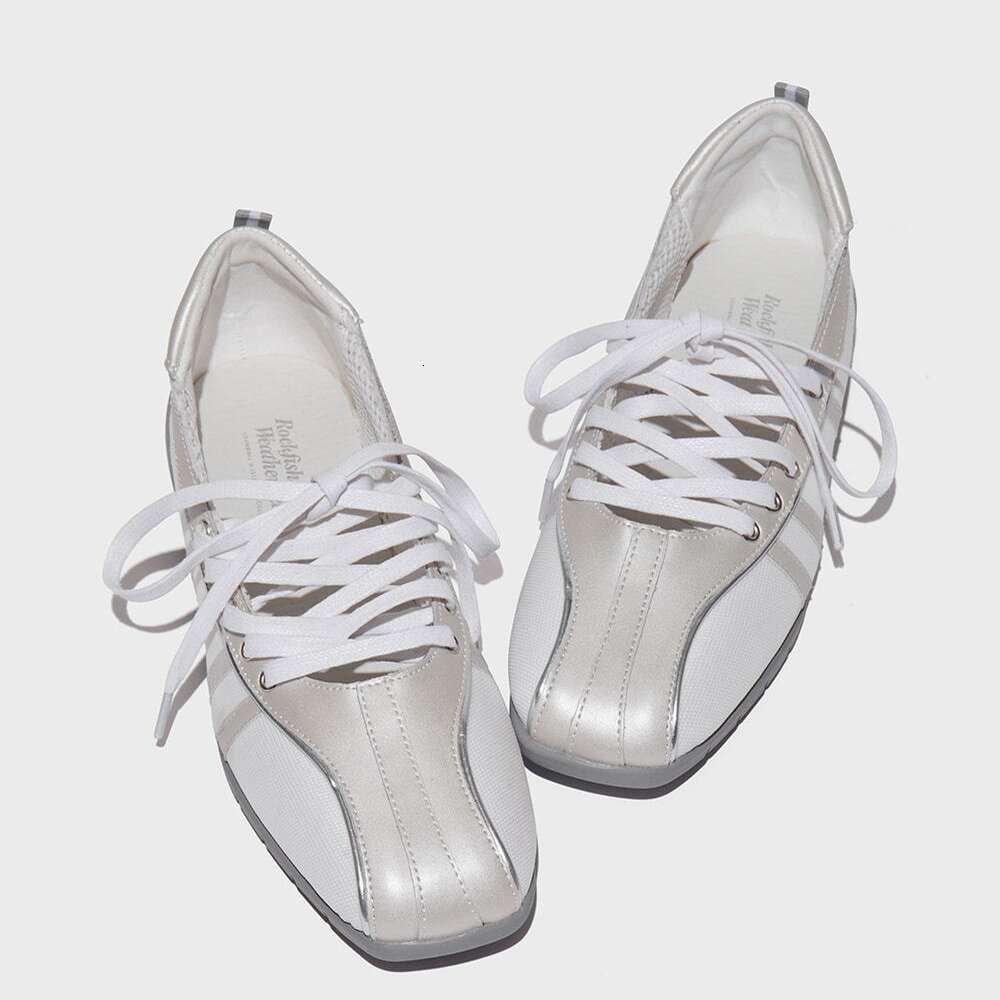 2025 Versatile Mary Jane Korean Niche Square Toe Cross Strap Ballet Shoes Functional Sports