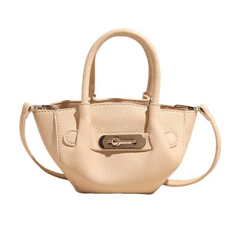 Fashion Bucket Bags Womens Pu Leather Casual Handbags Solid Large Capacity Shoulder Bag Summer Commuting Crossbody Pack W250527