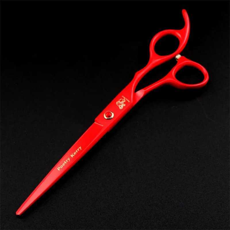 Professional pet dog grooming dog Scissors Set Dog Shears Hair Cutting Thinning Curved Scissors With Comb Bag R250527