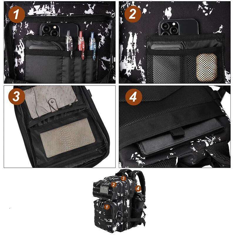 LHI L Tactical Backpack GYM Bag For Women School Fiess Sports Outdoor Camping Hiking Rucksack Witch Bottle Holder