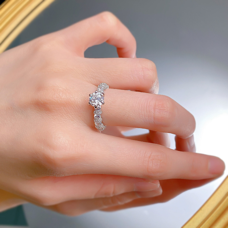 White Lab Moissanite Diamond Sparkling Luxury Jewelry Choucong Brand New Designer Pure 100% 925 Sterling Silver Round Cut Party Eternity Lady Women We