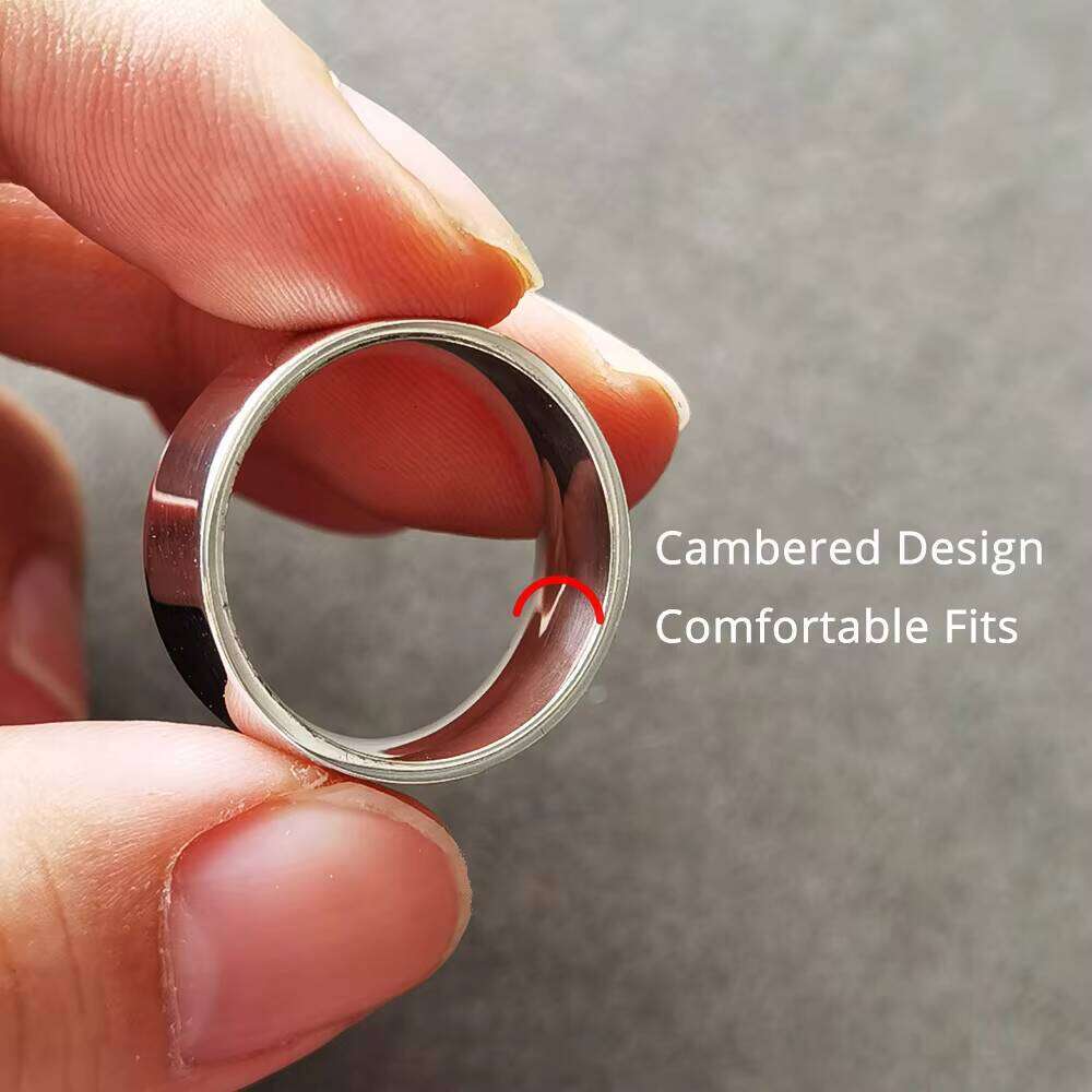 Real Sterling Sier Plain Rings for Women Men High Polished Finish Simple Flat Comfortable Fits Wedding Band Couple Lovers