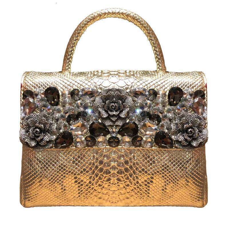 2023 Fashion Brand Women Handbags Small Female Leather Dias Shoulder Crossbody Bag Rhinestone Portable Evening Bags