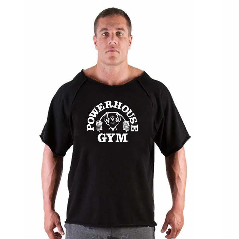 Mens Clothing Gym Fitness Clothes T-shirt Tops Breathable Vintage Graphic Shirts Oversized New Short Sleeve Top Cotton T-shirt Z250527