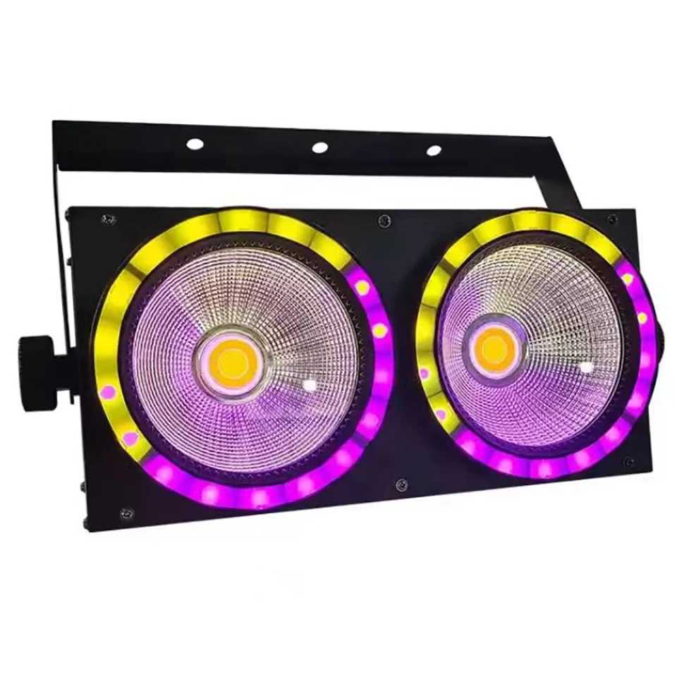 NEW 2eyes High Power 200W LED COB 50W RGB LED light strip 2IN1 DMX Stage Effect Blinder Cool Warm White DJ Stage Lighting LampXJ250527