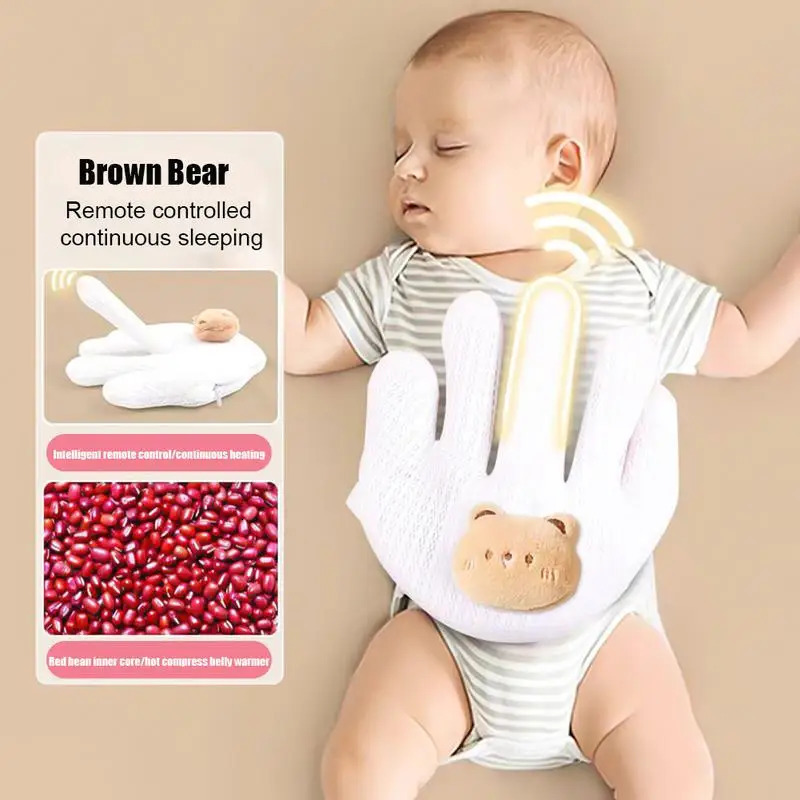 Baby Soothing Palm Hand Shaped AntiJumping Big Sleeping Artifact born Pillow Night Gift 250527