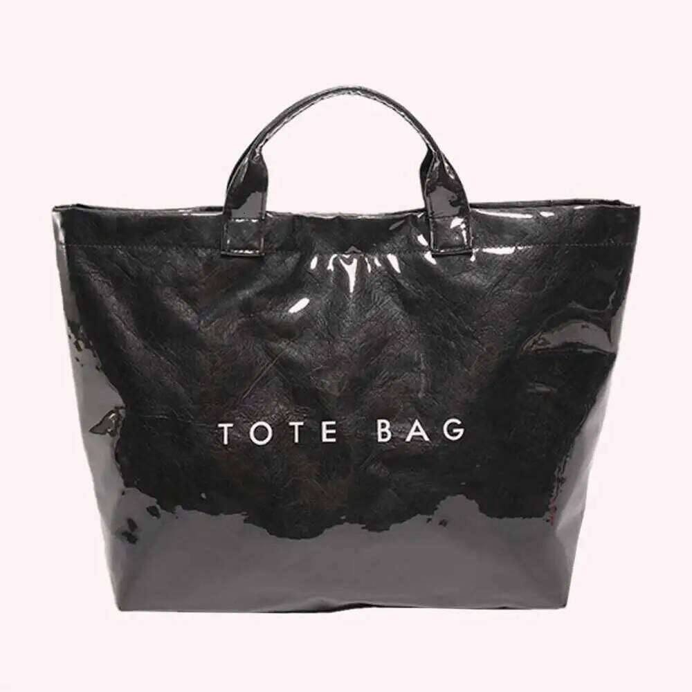Women's Bags Designer Solid Color Tote New Fashion Women's Designer Shopping Bag Large Capacity Handbag PVC Waterproof Totes Bags