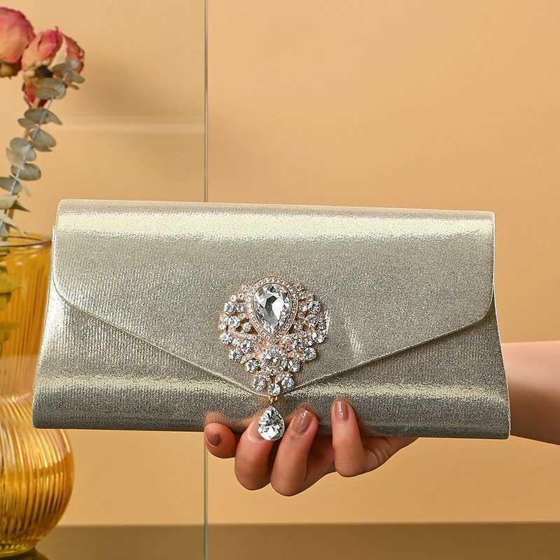 Fashion designer new chain shoulder bag armpit clutch bag women diamond handbag latest bridal evening bag for wedding party W250527