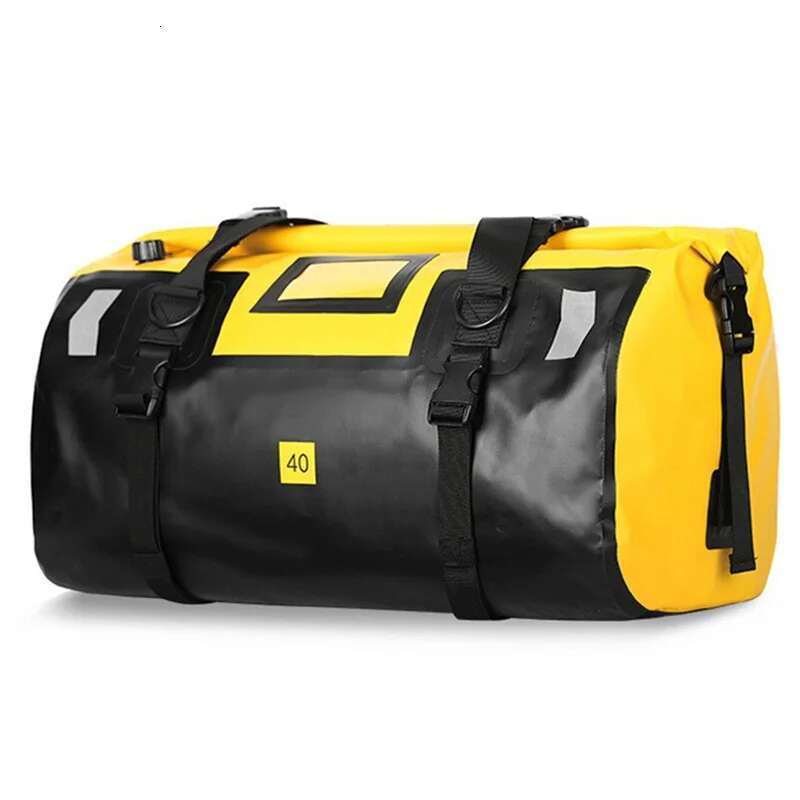 Universal 40L 66L Motorcycle Waterproof Tail Bags Helmet Durable Rear Moto Seat High Capacity Riding Motocross Outdoor Bag