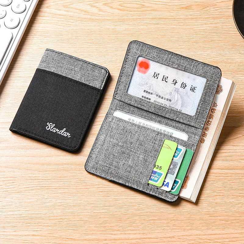 Mens Ultra-thin Anti-Demagnetization Wallet Card Holder Driver License Combo 2025 New Z250527