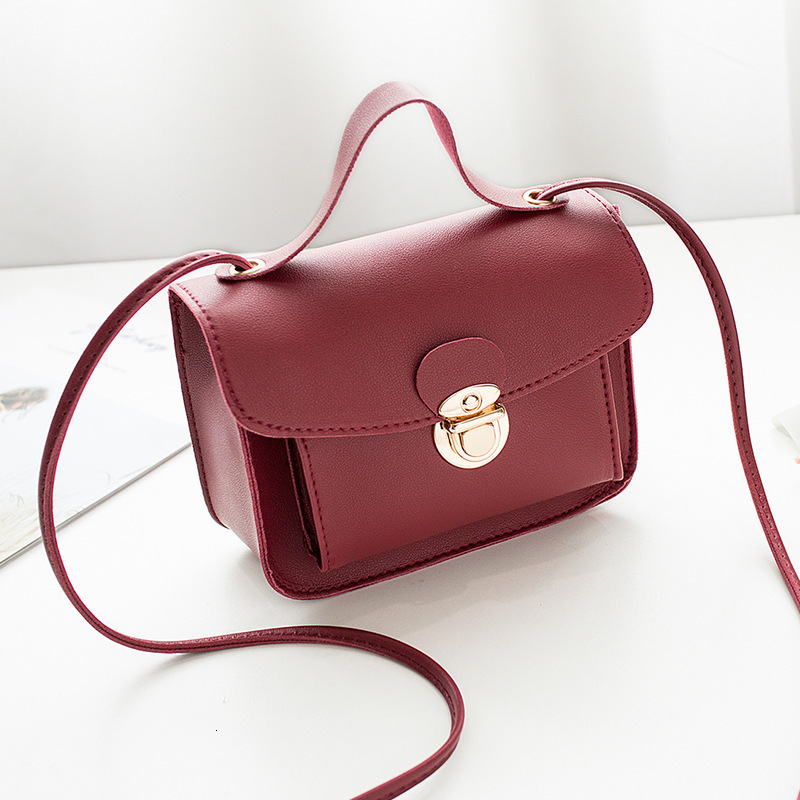 Brand High Quality Style Lock Buckle Square Summer and Style Double Pocket Single Shoulder Crossbody Handbag Mobile Phone Small Bag Free Delivery Desi