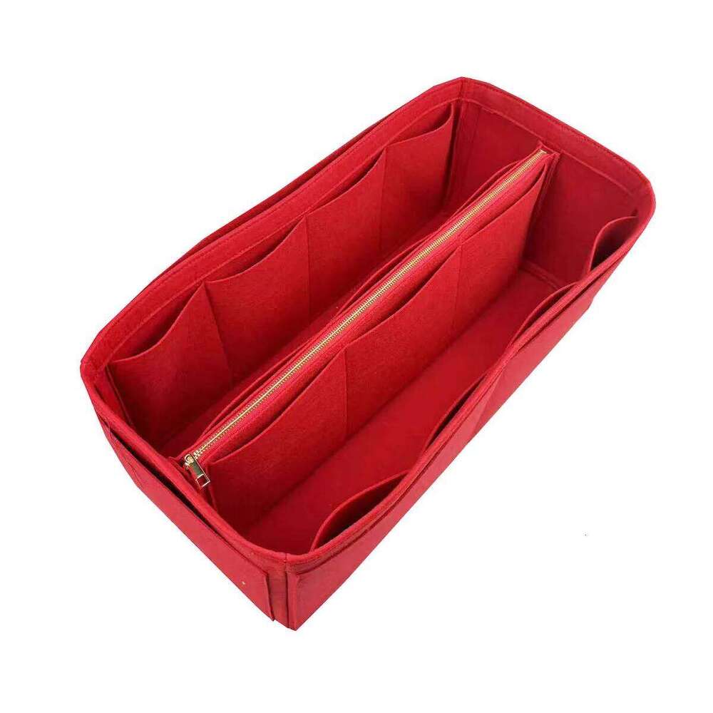 Fits Keepall 45 50 55 60 Insert Organizer Purse Handbag Bag in Bag-3MM Premium Felt(Handmade/20 Colors)w/Detachable Zip Pocket