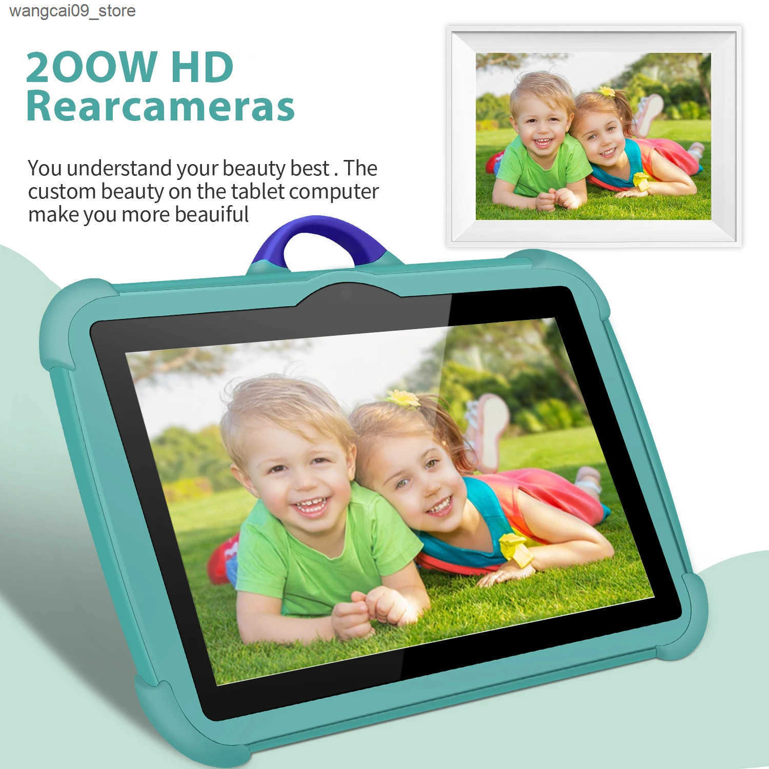 New 7 Inch Android 13 Learning Education Kids Tablets Quad Core 4GB RAM 64GB ROM Cheap Simple Childrens favorite Tablet Pc z250527