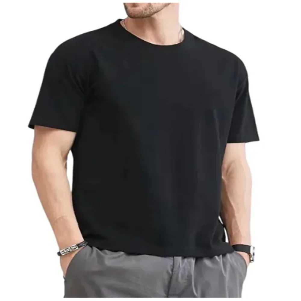 Mens 100% Cotton Paris Short Sleeve T-shirt Loose Tshirt 69857 Z250527