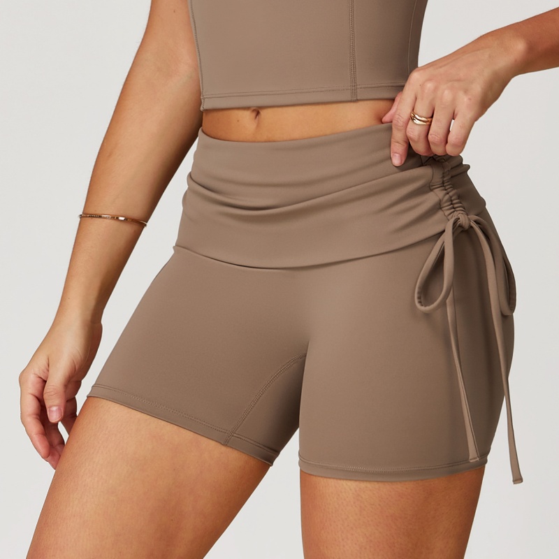 Gym shorts women yoga athletic short drawstring casual pants outdoor running skinny quick dry pilates sports pant size s-xl