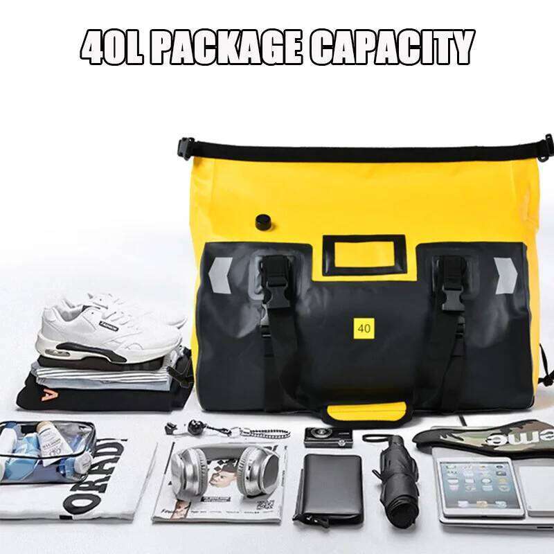 Universal 40L 66L Motorcycle Waterproof Tail Bags Helmet Durable Rear Moto Seat High Capacity Riding Motocross Outdoor Bag