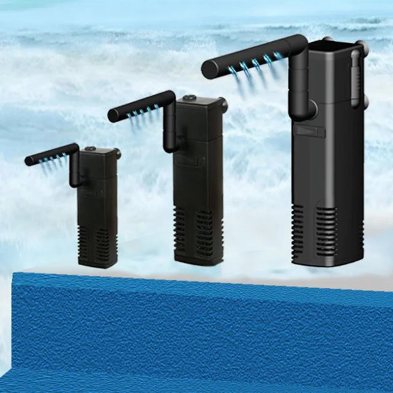 Aquarium Filter Pump Plastic Mute Internal Corner Fish Tank Water Pumps EU Plug Fish Tanks Aquariums 1 Set EU Plug 250523