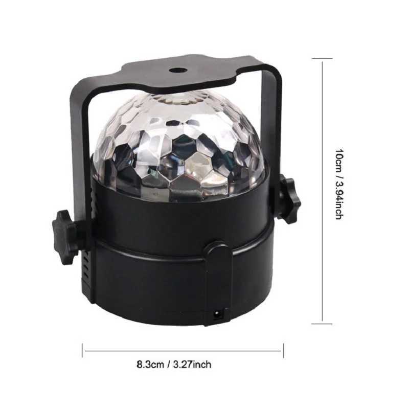 Music Sync LED Stage Disco Light With Remote Control Christmas Atmosphere Rotating Ball Lamp for Party Home KTV DJ Bar XmasXJ250527