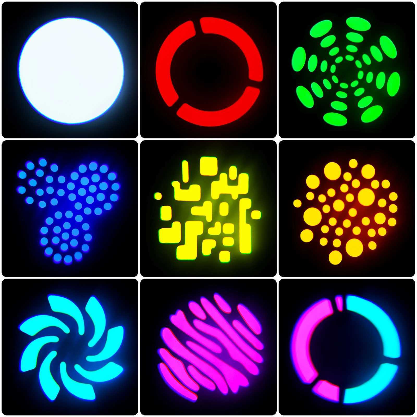 Yiflamefly Moving Head Lights 30W RGB LED Black Stage Lights DMX 512 For Wedding DJ Disco Party Live Show Stage Lighting XJ250527